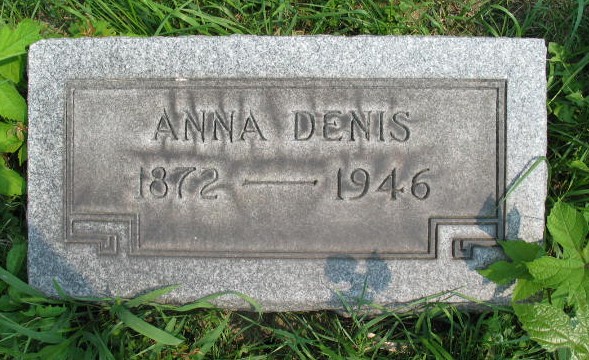 Anna Denis tombstone